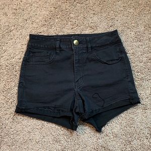 AE Black High Rise Shorts